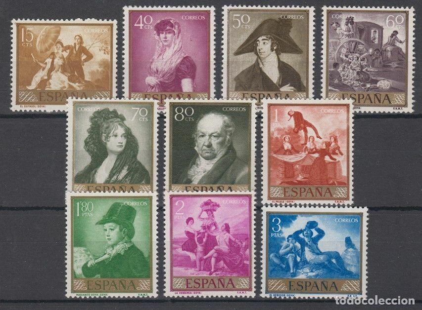 Briefmarken: Sellos Espa&ntilde;a A&ntilde;o 1958 edifil 1210/19 nuevo sin fijasello Valor cat. 3,80&euro;