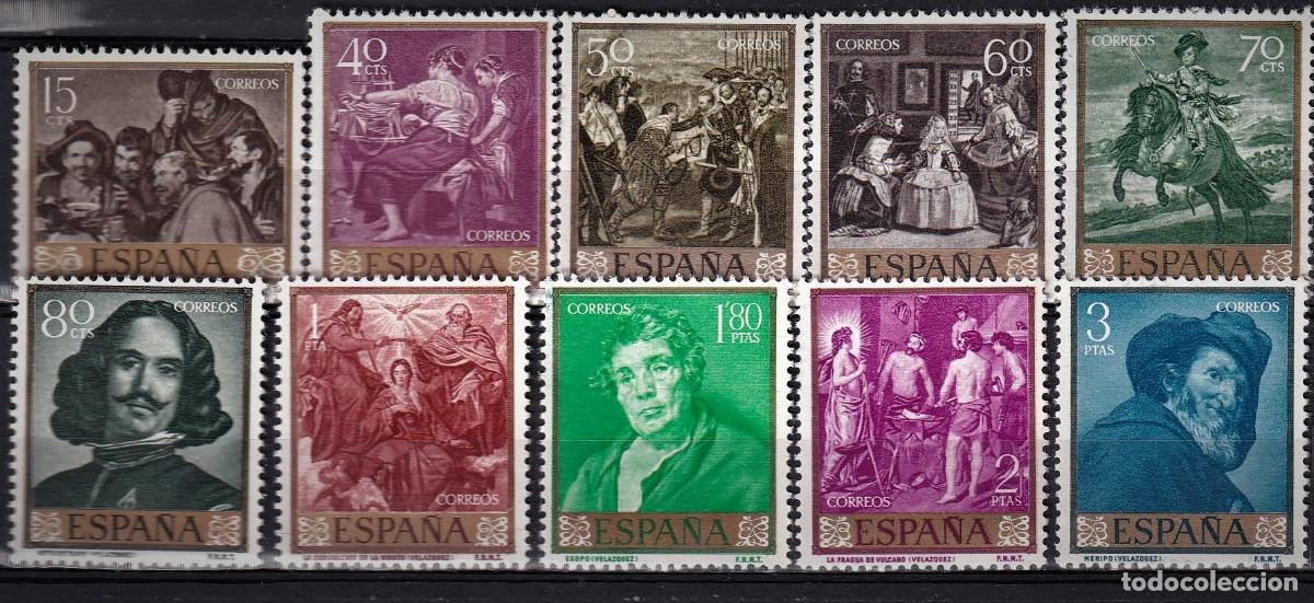 Briefmarken: Sellos Espa&ntilde;a A&ntilde;o 1959 edifil 1238/47 nuevo sin fijasello Valor cat. 3,75&euro;