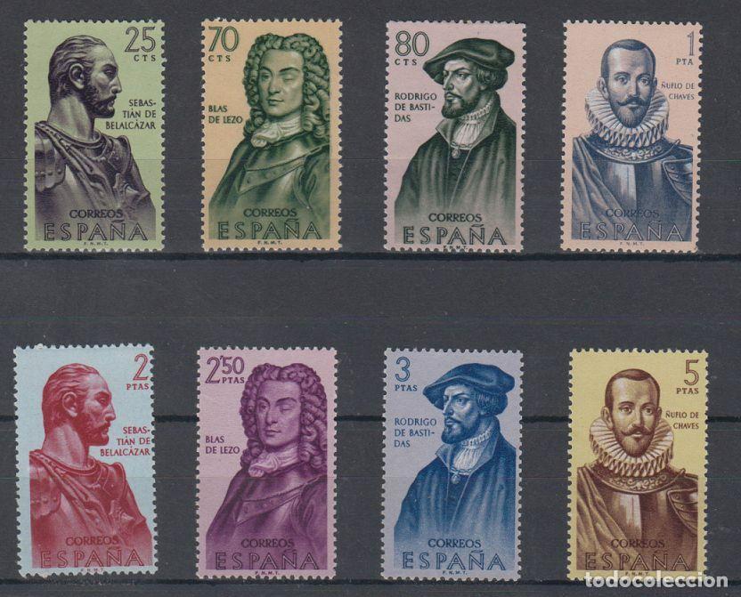Briefmarken: Sellos Espa&ntilde;a A&ntilde;o 1961 edifil 1374/81 nuevo sin fijasello Valor cat. 11,50&euro;