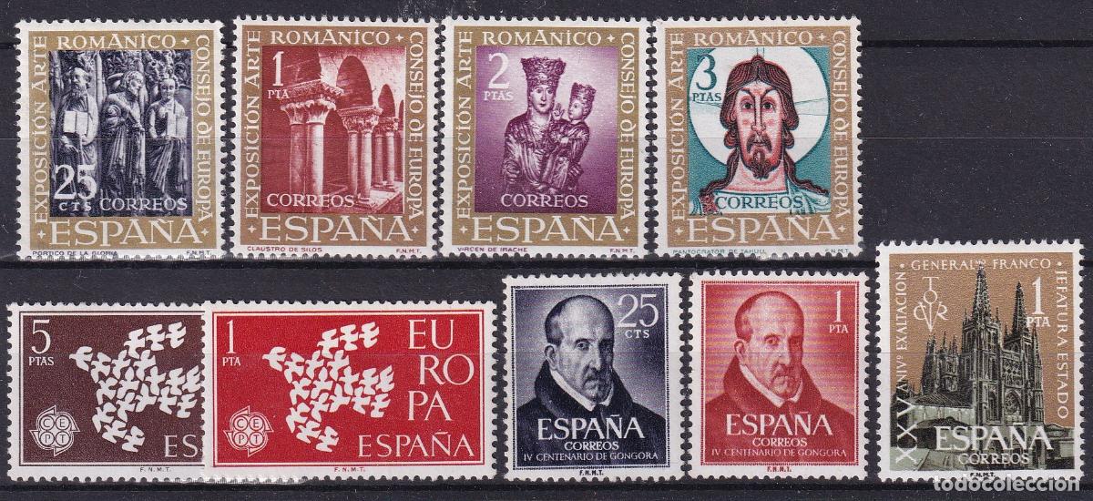 Sellos: Sellos Espa&ntilde;a A&ntilde;o 1961 edifil 1365/73 nuevo sin fijasello Valor cat. 2,75&euro;