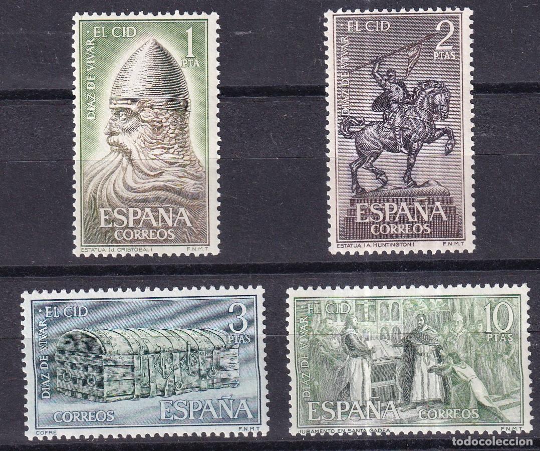 Stamps: Sellos Espa&ntilde;a A&ntilde;o 1962 edifil 1444/47 nuevo sin fijasello Valor cat. 10,25&euro;