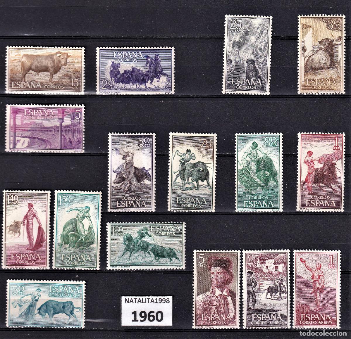 Sellos: Sellos Espa&ntilde;a A&ntilde;o 1960 edifil 1254/69 nuevo sin fijasello Valor cat. 5,10&euro;