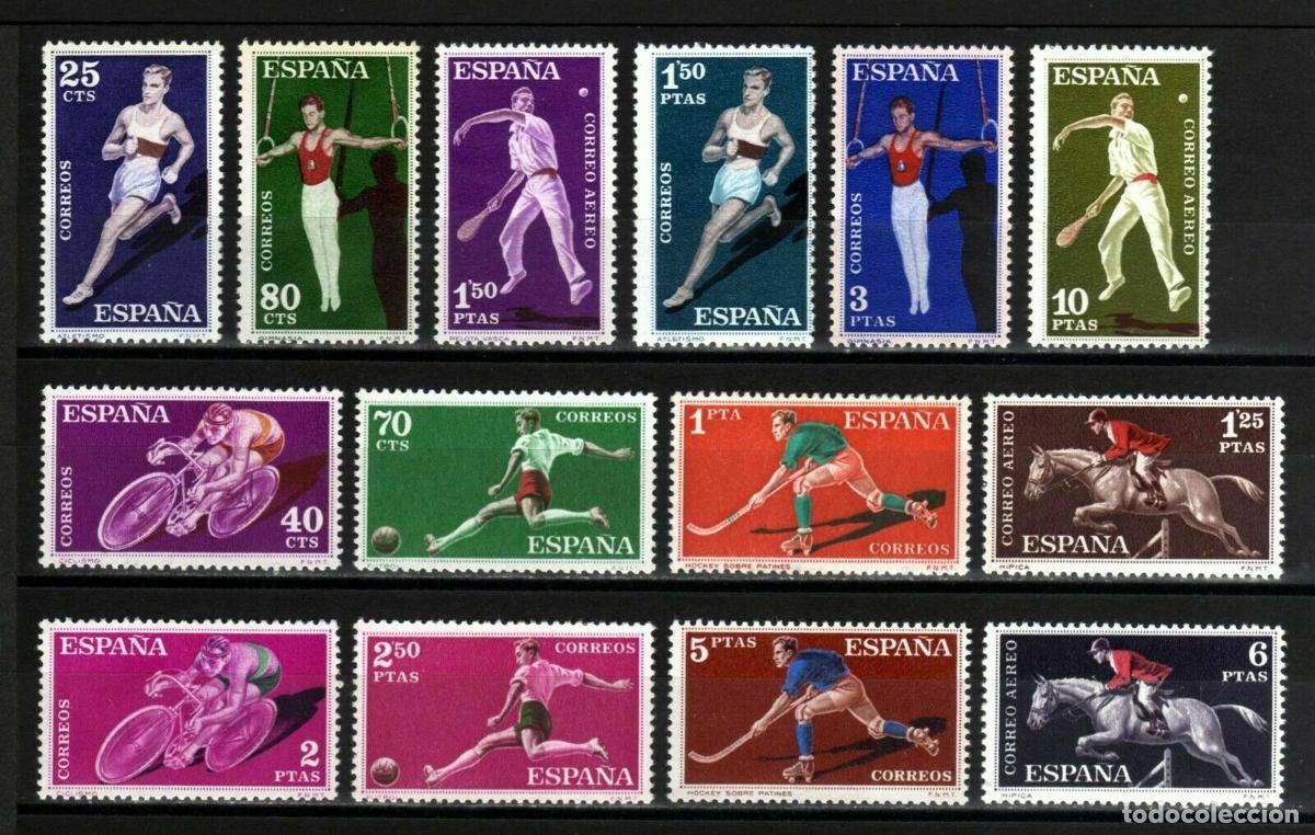 Sellos: Sellos Espa&ntilde;a A&ntilde;o 1960 edifil 1306/19 nuevo sin fijasello Valor cat. 10,65&euro;