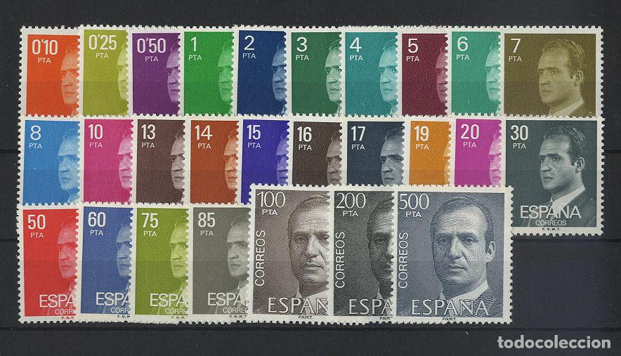 Sellos: Sellos Basica rey 1982/90 serie completa 27 valores