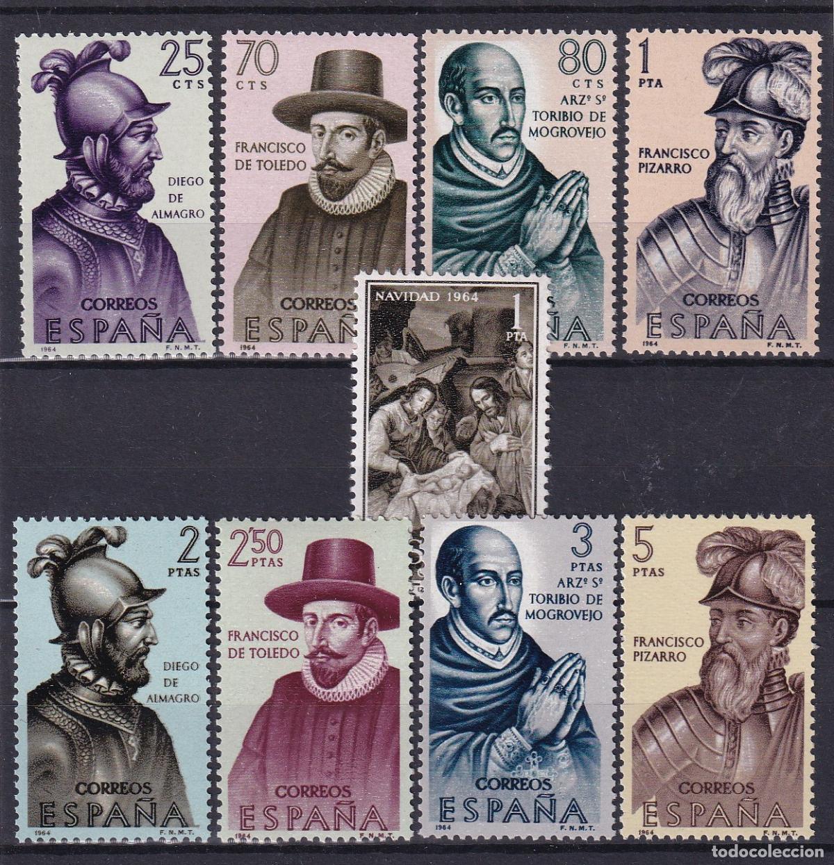 Sellos: Sellos Espa&ntilde;a A&ntilde;o 1964 edifil 1622/30 nuevo sin fijasello Valor cat. 7,45&euro;