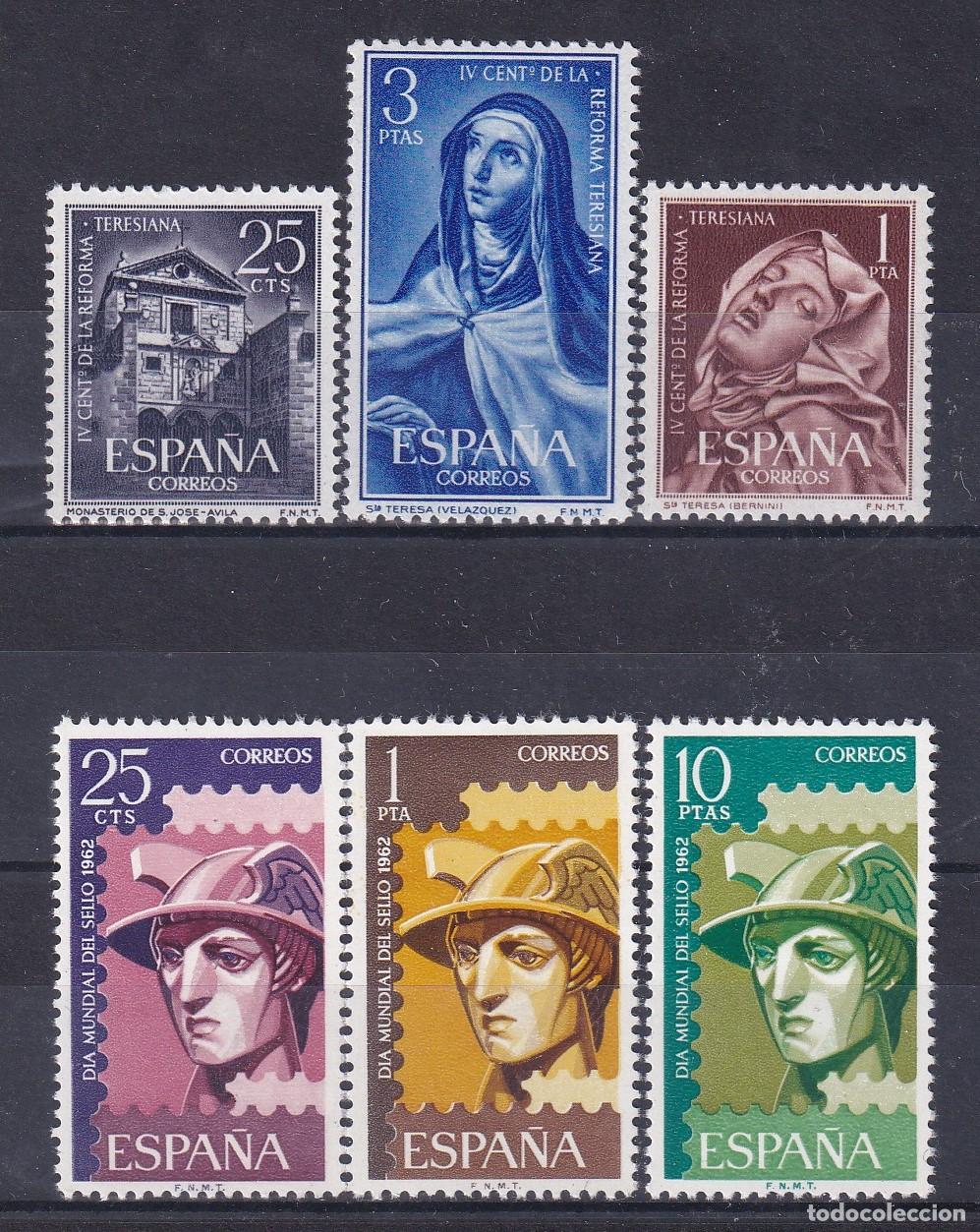 Sellos: Sellos Espa&ntilde;a A&ntilde;o 1962 edifil 1428/33 nuevo sin fijasello Valor cat. 1,80&euro;