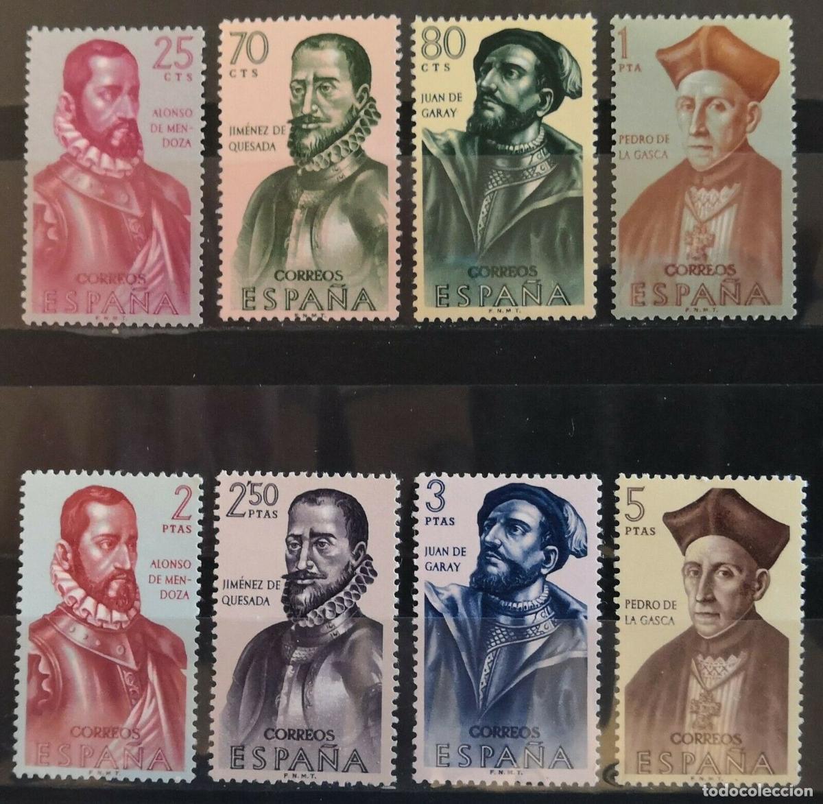 Briefmarken: Sellos Espa&ntilde;a A&ntilde;o 1962 edifil 1454/61 nuevo sin fijasello Valor cat. 21&euro;