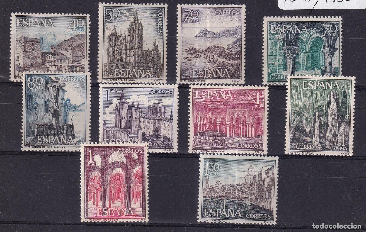 Briefmarken: Sellos Espa&ntilde;a A&ntilde;o 1963 edifil 1541/50 nuevo sin fijasello Valor cat. 2&euro;