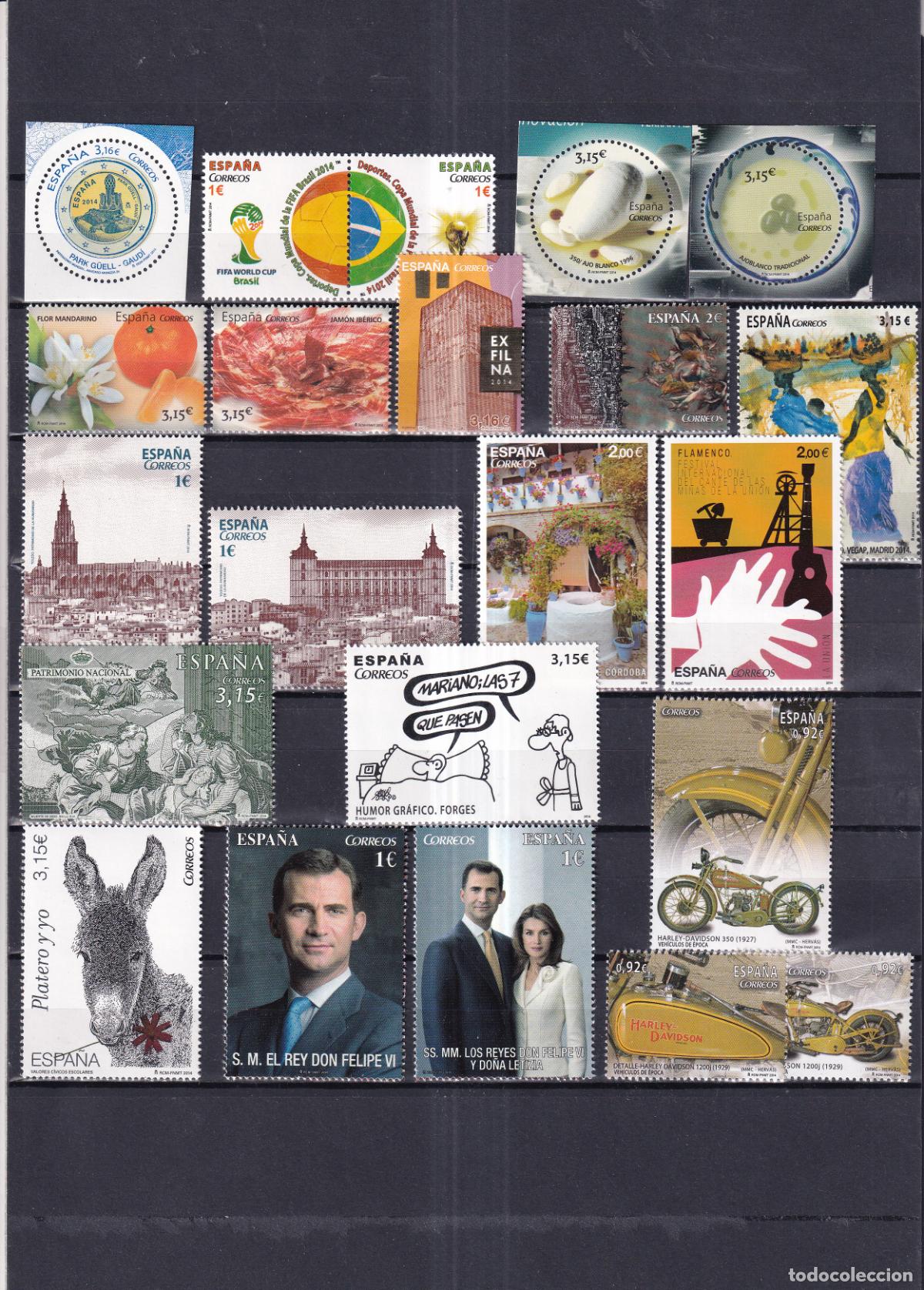 Briefmarken: Sellos de las Hojitas boque del a&ntilde;o 2014 completo facial 46,28&euro;