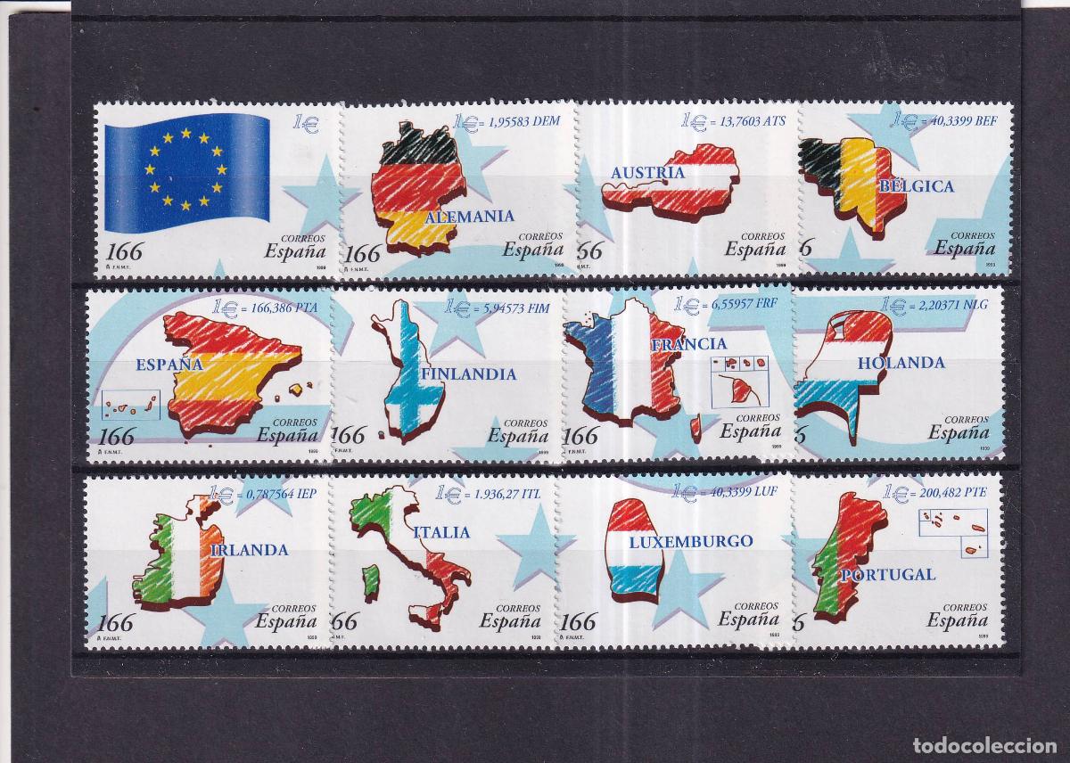 Stamps: Sellos del minipliego 63 del a&ntilde;o 1999 en nuevo sin fijasello