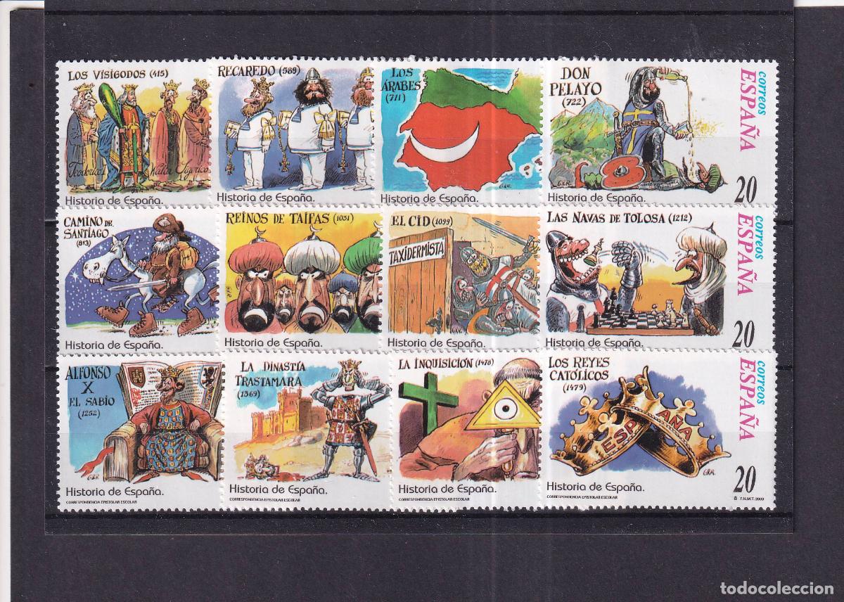 Stamps: Sellos del minipliego 74 del a&ntilde;o 2000 en nuevo sin fijasello