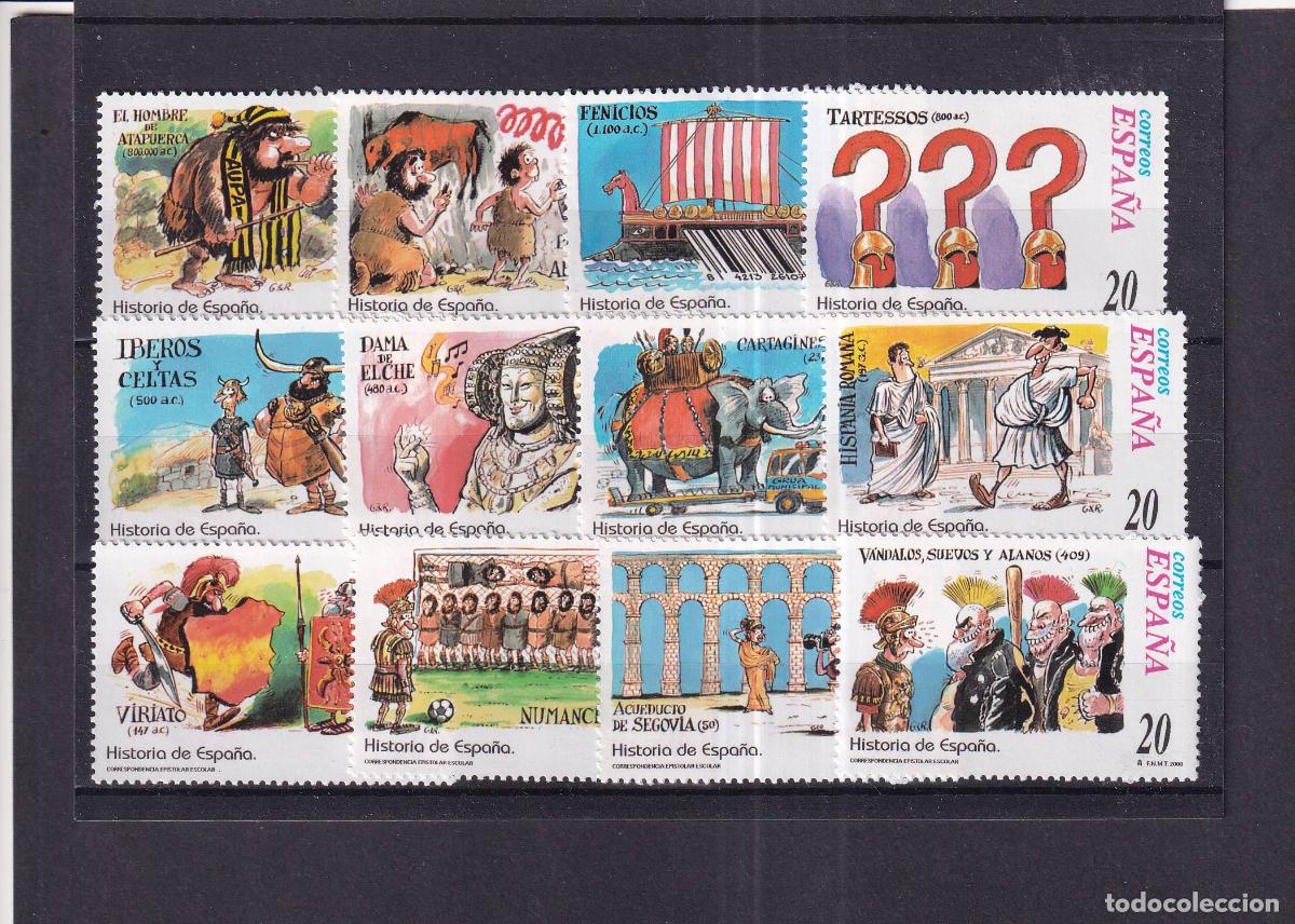 Stamps: Sellos del minipliego 73 del a&ntilde;o 2000 en nuevo sin fijasello
