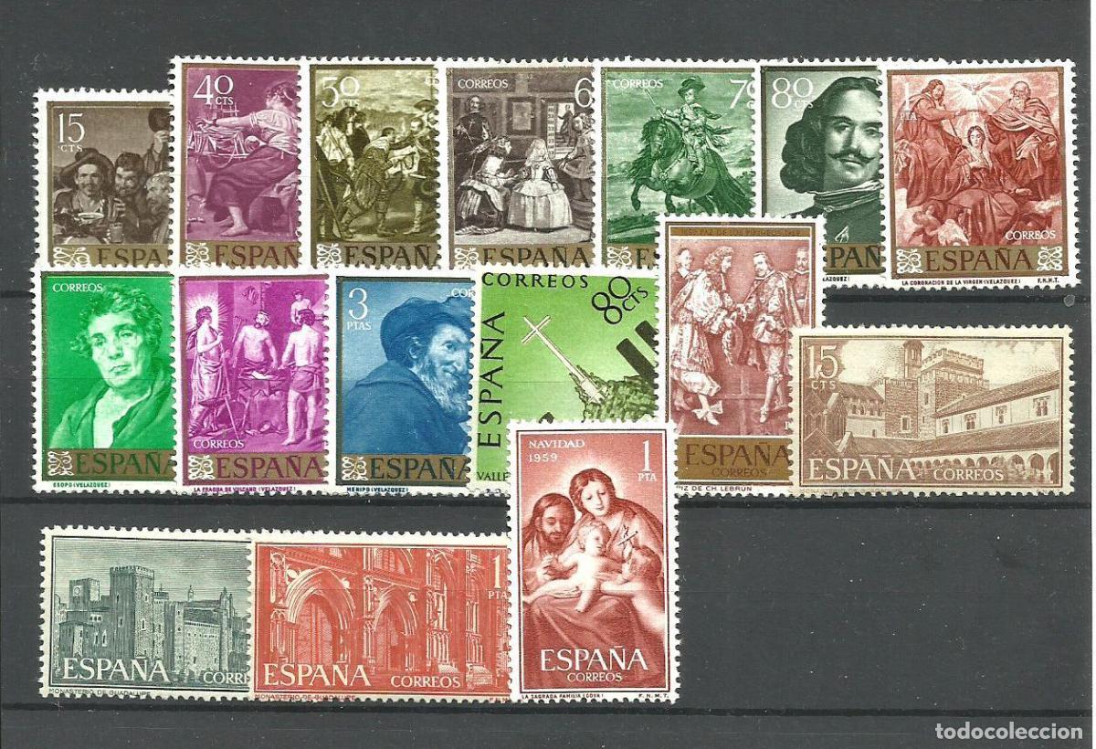 Selos: Oferta sellos a&ntilde;o 1959 completo y nuevo sin fijasello