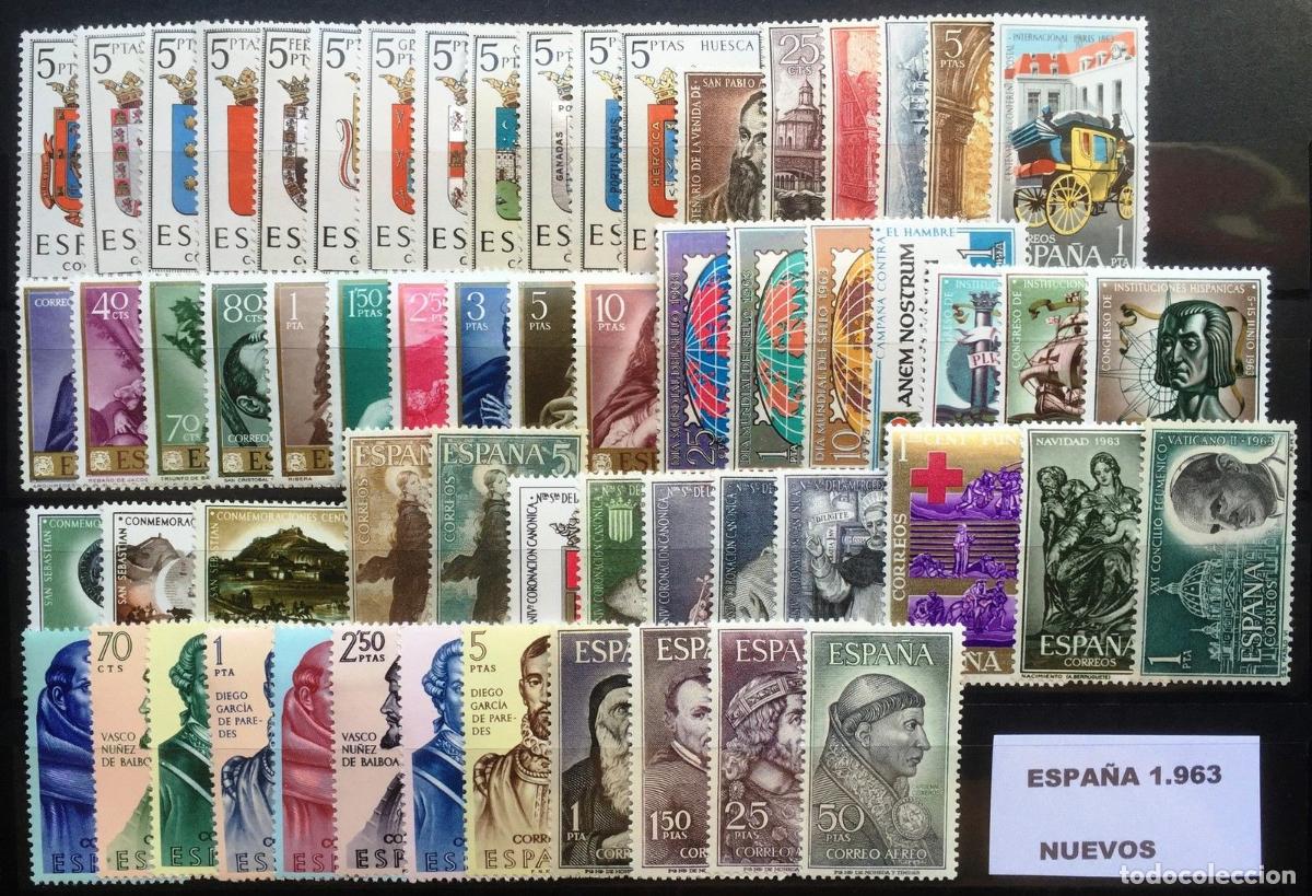 Selos: Oferta sellos a&ntilde;o 1963 completo y nuevo sin fijasello