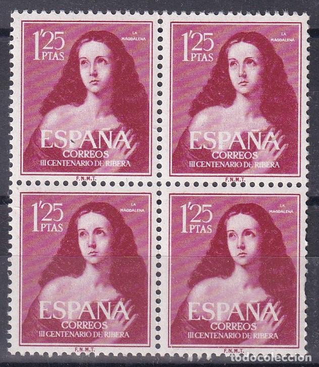Selos: Sellos Espa&ntilde;a A&ntilde;o 1954 edifil 1129 en bloque de cuatro nuevo sin fijasello Valor cat. 1&euro;