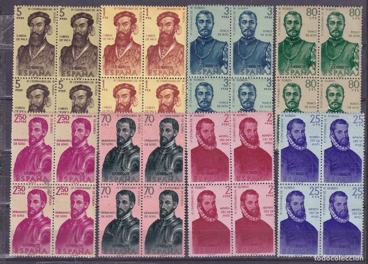 Stamps: Sellos Espa&ntilde;a A&ntilde;o 1960 edifil 1298/05 en bloque de cuatro nuevo sin fijasello Valor cat. 33&euro;
