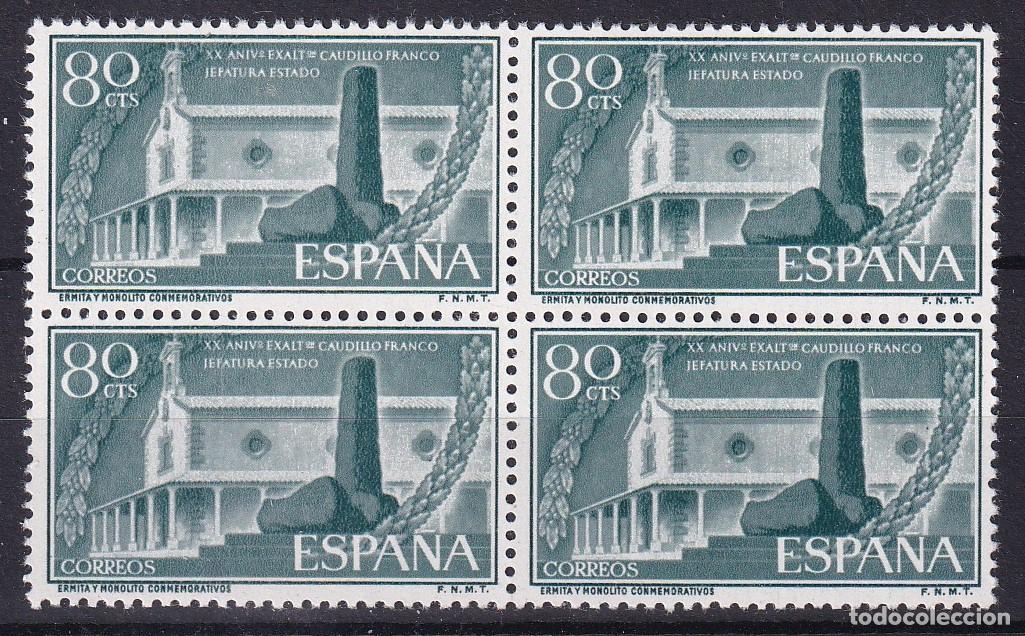 Stamps: Sellos Espa&ntilde;a A&ntilde;o 1956 edifil 1199 en bloque de cuatro nuevo sin fijasello Valor cat. 28&euro;