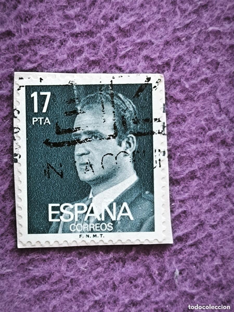 Selos: Sello Espa&ntilde;a Correos 17 Pta &ndash; Serie B&aacute;sica Juan Carlos I (F.N.M.T.)