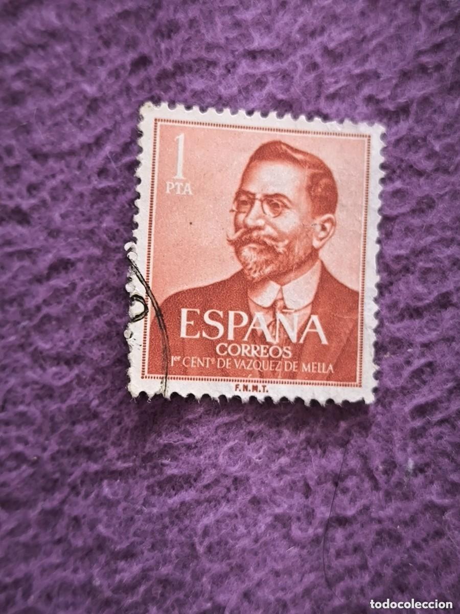 Francobolli: Joya Filat&eacute;lica Espa&ntilde;ola - 1pta Correos De 1961 Con V&aacute;zquez De Mella