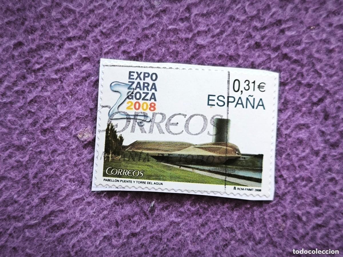 Francobolli: Sello Espa&ntilde;a 2008 Expo Zaragoza Pabell&oacute;n Puente Torre Del Agua 0,31&euro; Correos Filatelia