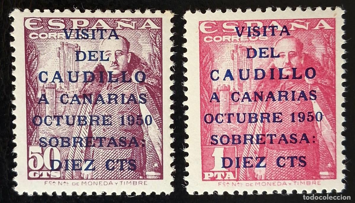 Briefmarken: ESPA&Ntilde;A 1951 - VISITA DEL CAUDILLO A CANARIAS - EDIFIL 1088/1089 - NUEVOS MNH -.