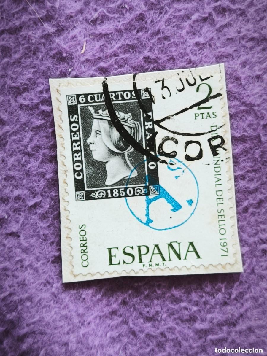 Timbres: Sello Espa&ntilde;a D&iacute;a Mundial Del Sello 1971 2 Pesetas Isabel La Cat&oacute;lica Filatelia