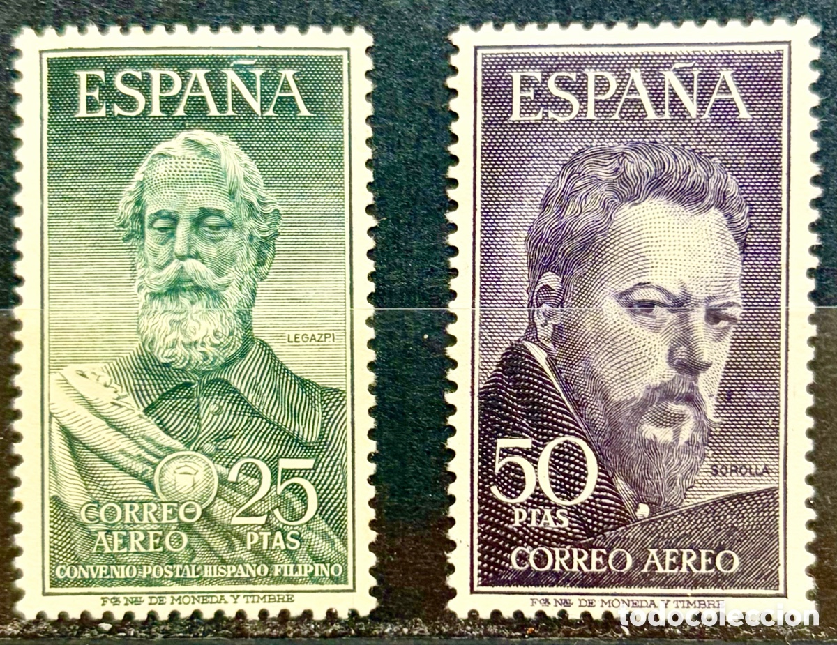Sellos: ESPA&Ntilde;A 1953 LEGAZPI Y SOROLLA