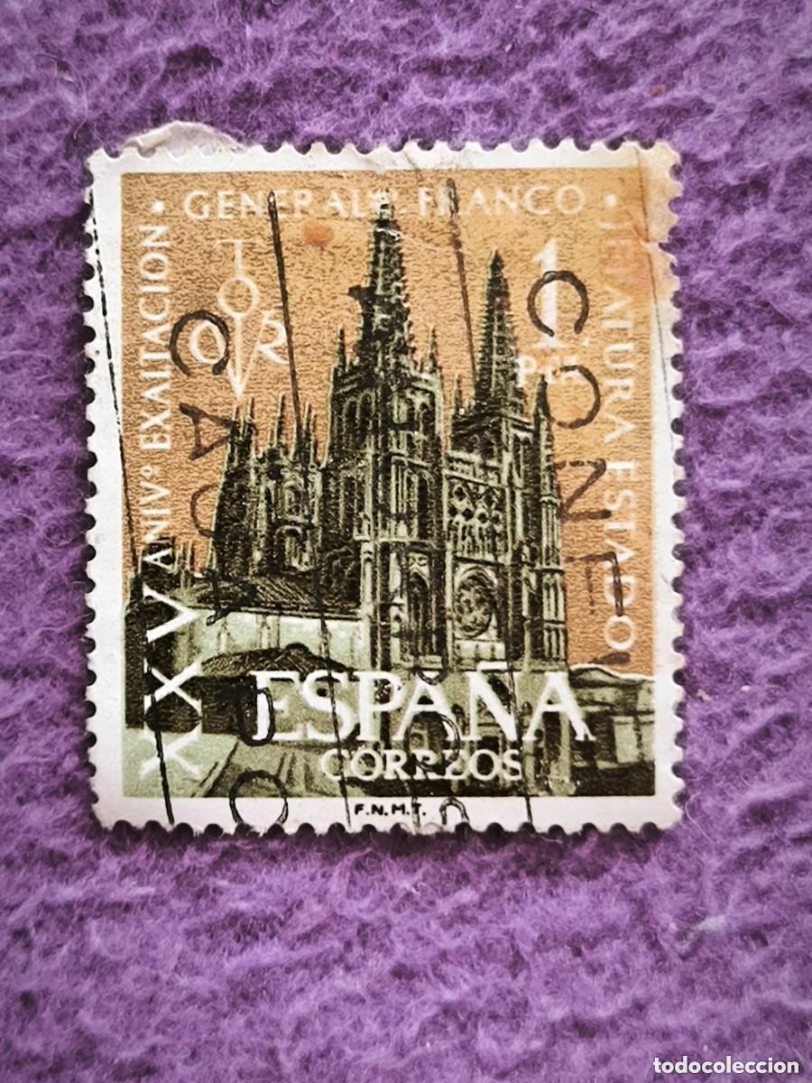 Sellos: Sello Espa&ntilde;a 1 Pta Catedral De Burgos Edifil 1503 A&ntilde;o 1962 Filatelia