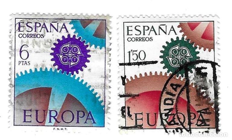 Sellos: Serie usada Espa&ntilde;a. Edifil n&ordm; 1795-6. Europa CEPT. ref. 1u-1795-6