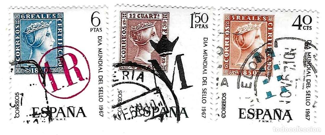 Sellos: Serie usada Espa&ntilde;a. Edifil n&ordm; 1798-800. D&iacute;a Mundial del Sello. ref. 1u-1798-800