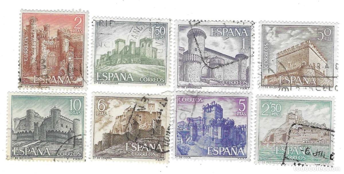 Sellos: Serie usada Espa&ntilde;a. Edifil n&ordm; 1809-16, Castillos de Espa&ntilde;a. ref. 1u-1809-16