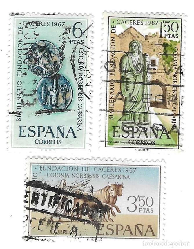 Sellos: Serie usada Espa&ntilde;a. Edifil n&ordm; 1827-9. Bimilenario de la Fundaci&oacute;n de C&aacute;ceres. ref. 1u-1827-9