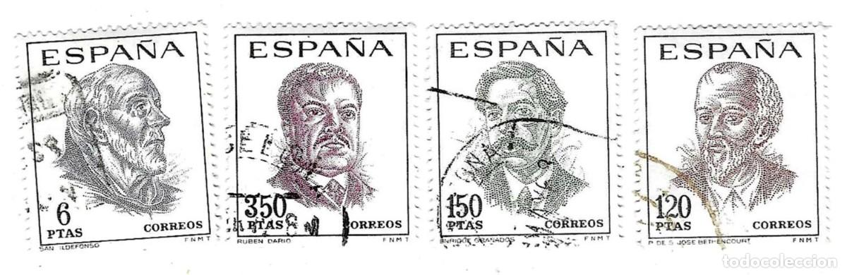 Sellos: Serie usada Espa&ntilde;a. Edifil n&ordm; 1830-3. Centenario de Celebridades. ref. 1u-1830-3