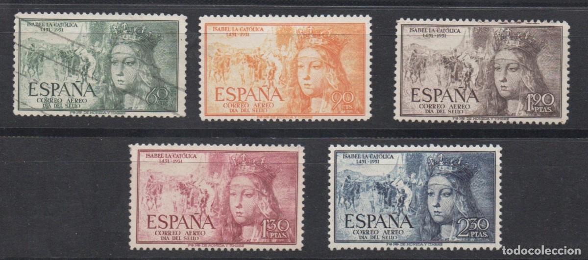 Stamps: EDIFIL 1097&ordm; / 1101 &ordm; ISABEL LA CATOLICA AEREA MATASELLADOS