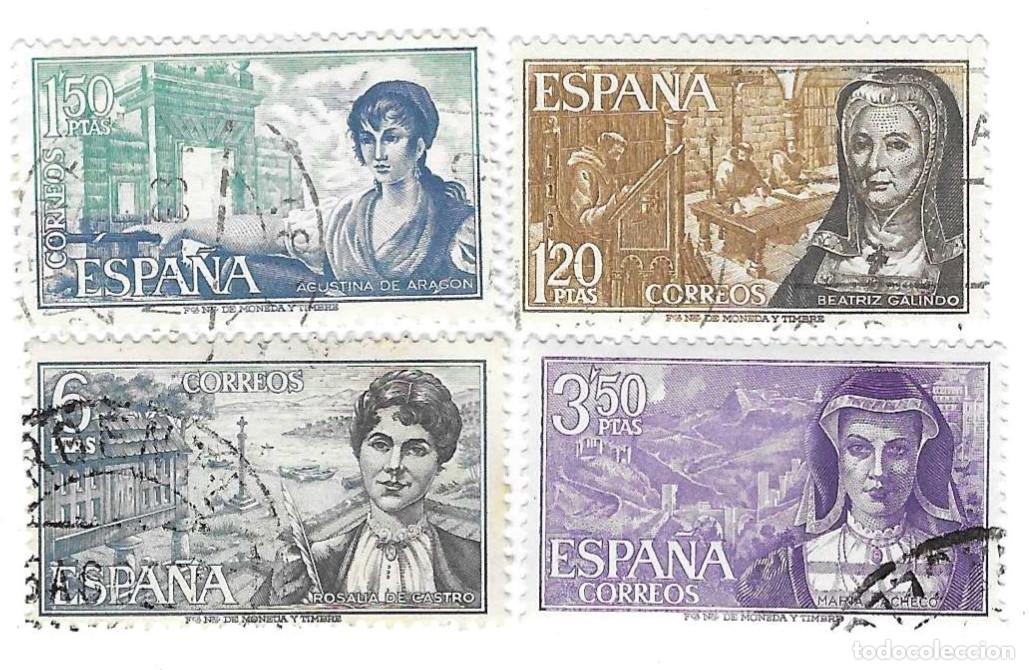 Sellos: Serie sellos usados Espa&ntilde;a, Edifil n&ordm; 1864-7. Personajes Espa&ntilde;oles. ref. 1u-1864-7