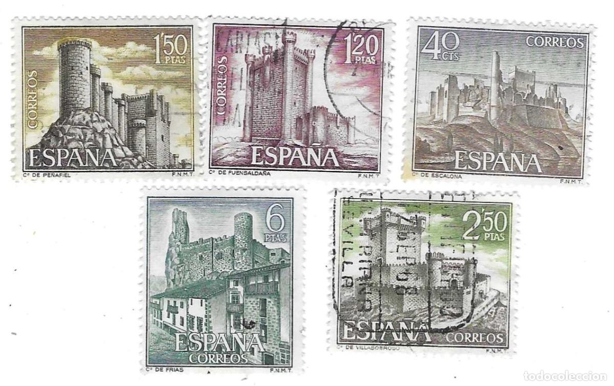 Sellos: Serie sellos usados Espa&ntilde;a. Edifil n&ordm; 1880-4. Castillos de Espa&ntilde;a. ref. 1u-1880-4