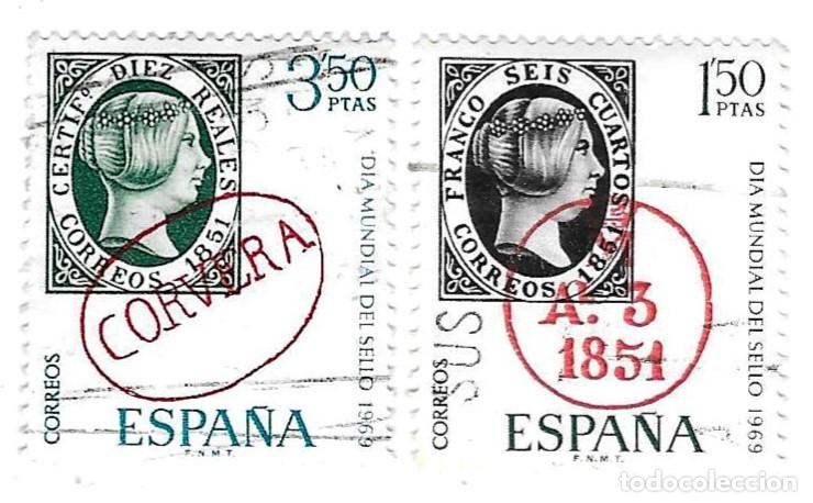 Sellos: Serie sellos usados Espa&ntilde;a. Edifil n&ordm; 1922-3. D&iacute;a Mundial del Sello. ref. 1u-1922-3