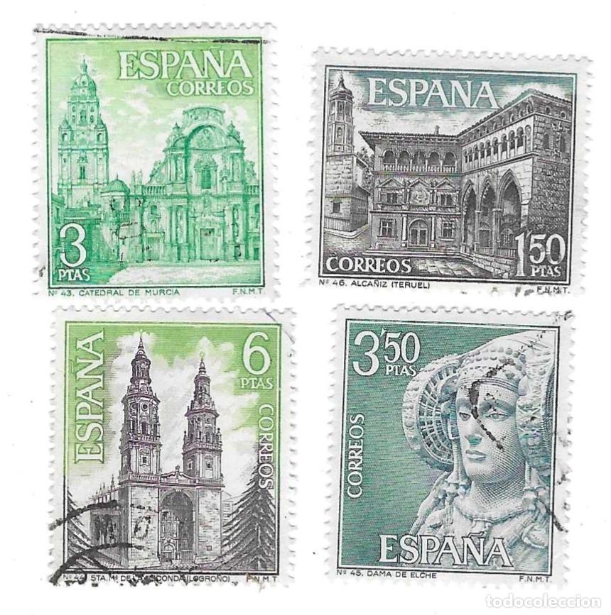 Sellos: Serie sellos usados Espa&ntilde;a. Edifil n&ordm; 1935-8. Serie Tur&iacute;stica. ref. 1u-1935-8