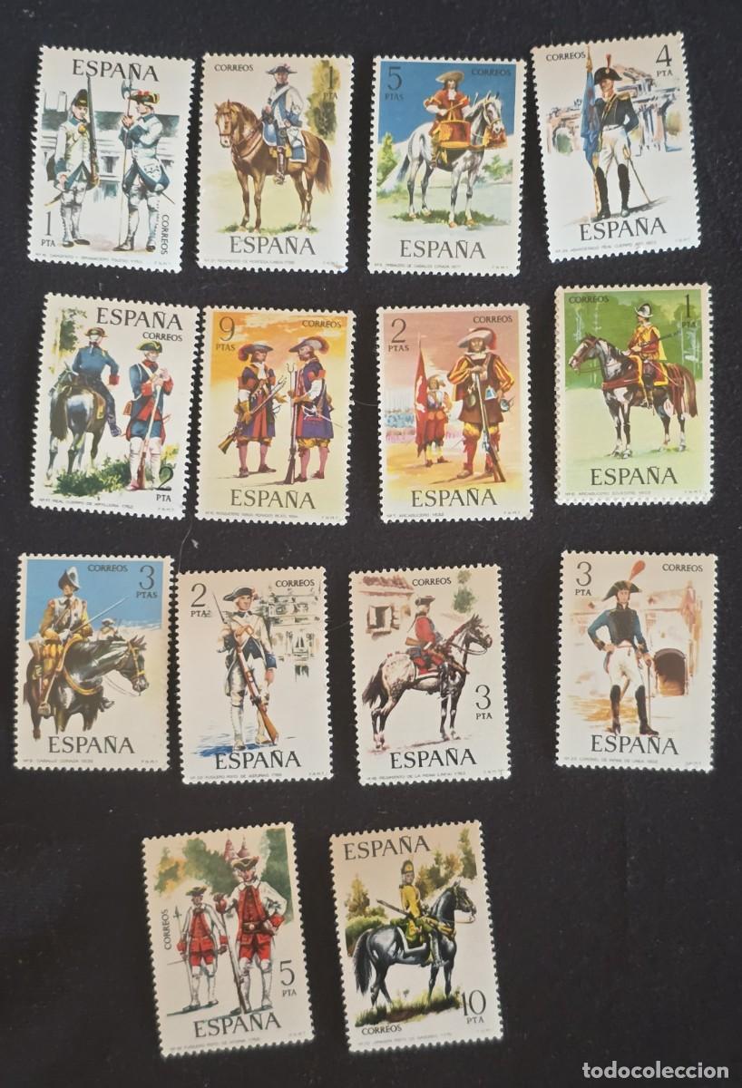 Selos: Espa&ntilde;a 14 sellos nuevos espa&ntilde;a uniformes militares