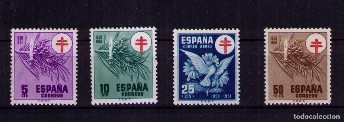 Sellos: Sellos de Espa&ntilde;a A&ntilde;o 1950 Pro Tuberculosos Sellos nuevos** N&ordm; Edifil 1084/87