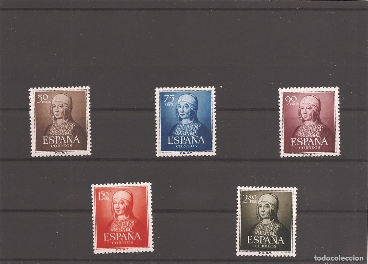 Selos: Sellos de Espa&ntilde;a A&ntilde;o 1951 Isabel Correo Terrestre Sellos nuevos** N&ordm; Edifil 1092/96