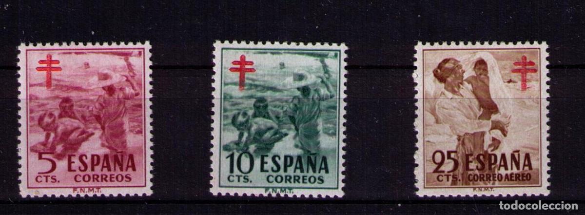 Francobolli: Sellos de Espa&ntilde;a A&ntilde;o 1951 Pro Tuberculosos Sellos nuevos** N&ordm; Edifil 1103/05