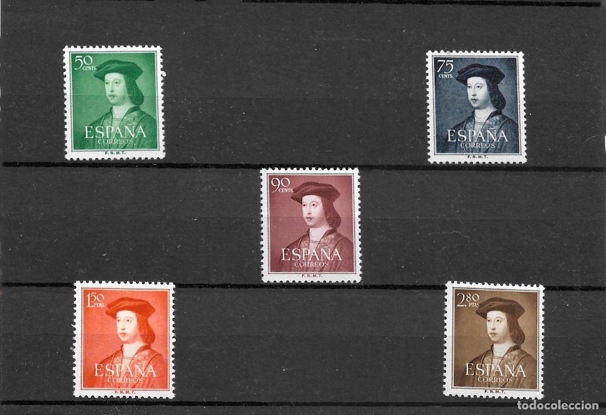 Stamps: Sellos de Espa&ntilde;a A&ntilde;o 1952 Fernando El Catolico Serie nueva** N&ordm; Edifil 1106/10