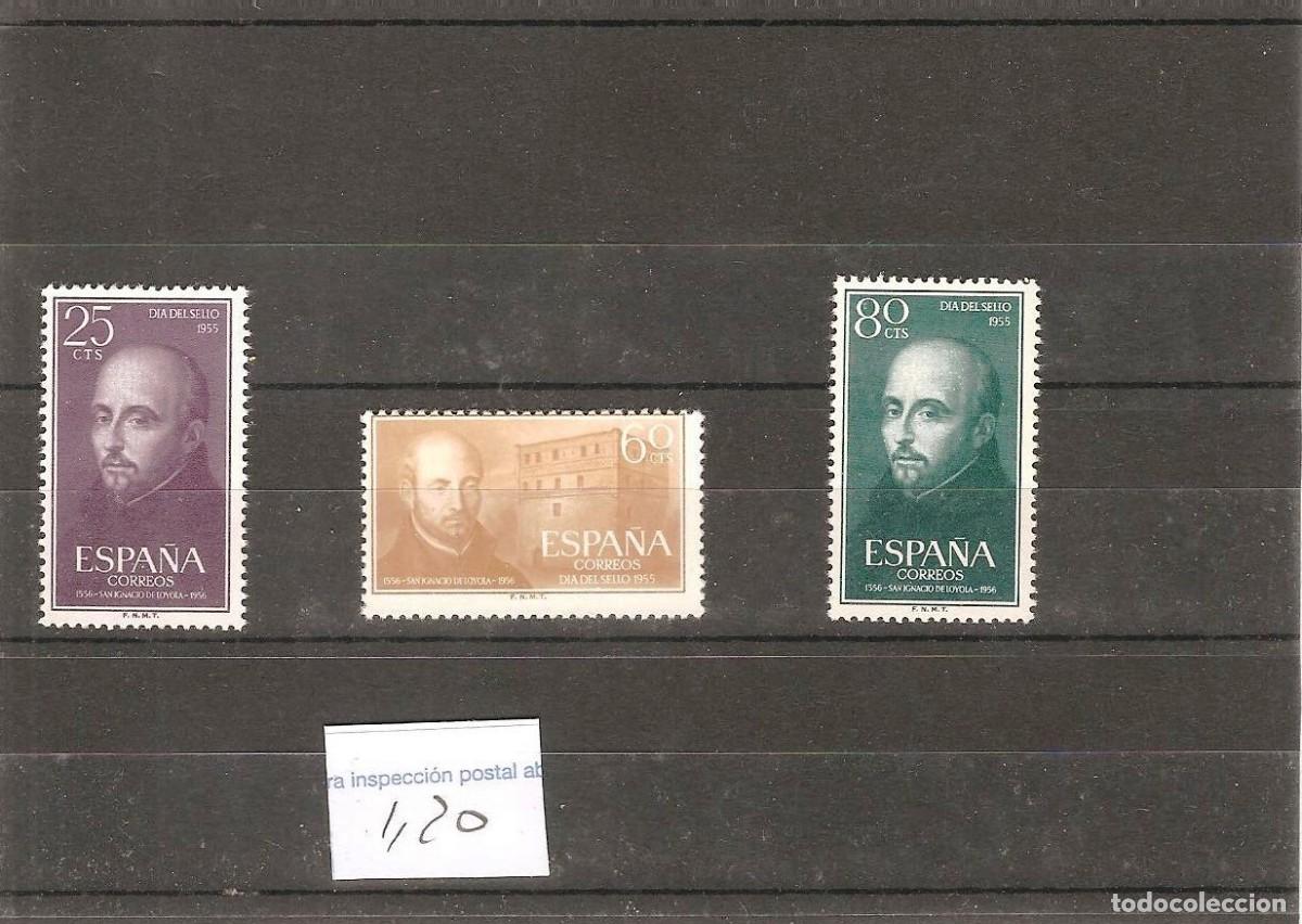 Stamps: Sellos de Espa&ntilde;a A&ntilde;o 1955 San Ignacio de Loyola Sellos nuevos** N&ordm; Edifil 1166/68