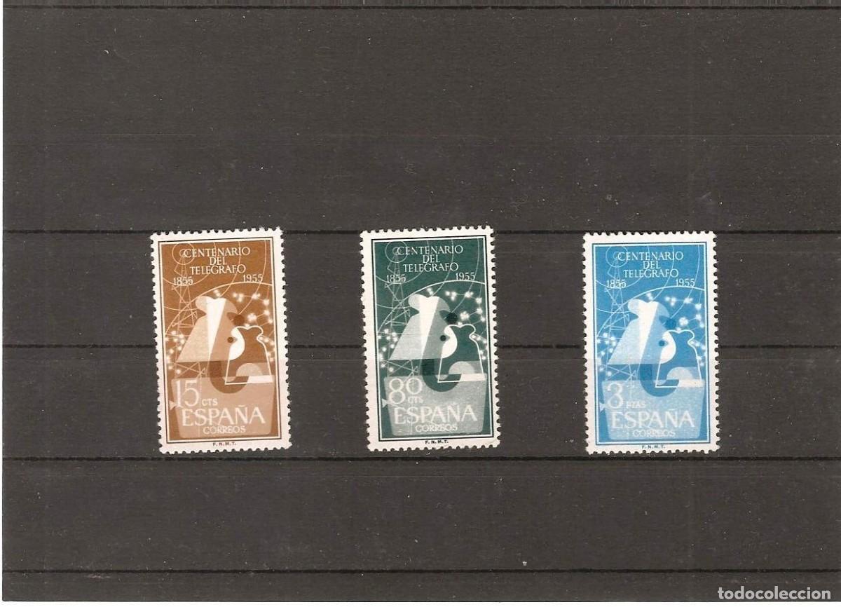 Stamps: Sellos de Espa&ntilde;a A&ntilde;o 1955 Tel&eacute;grafos Sellos nuevos** N&ordm; Edifil 1180/82