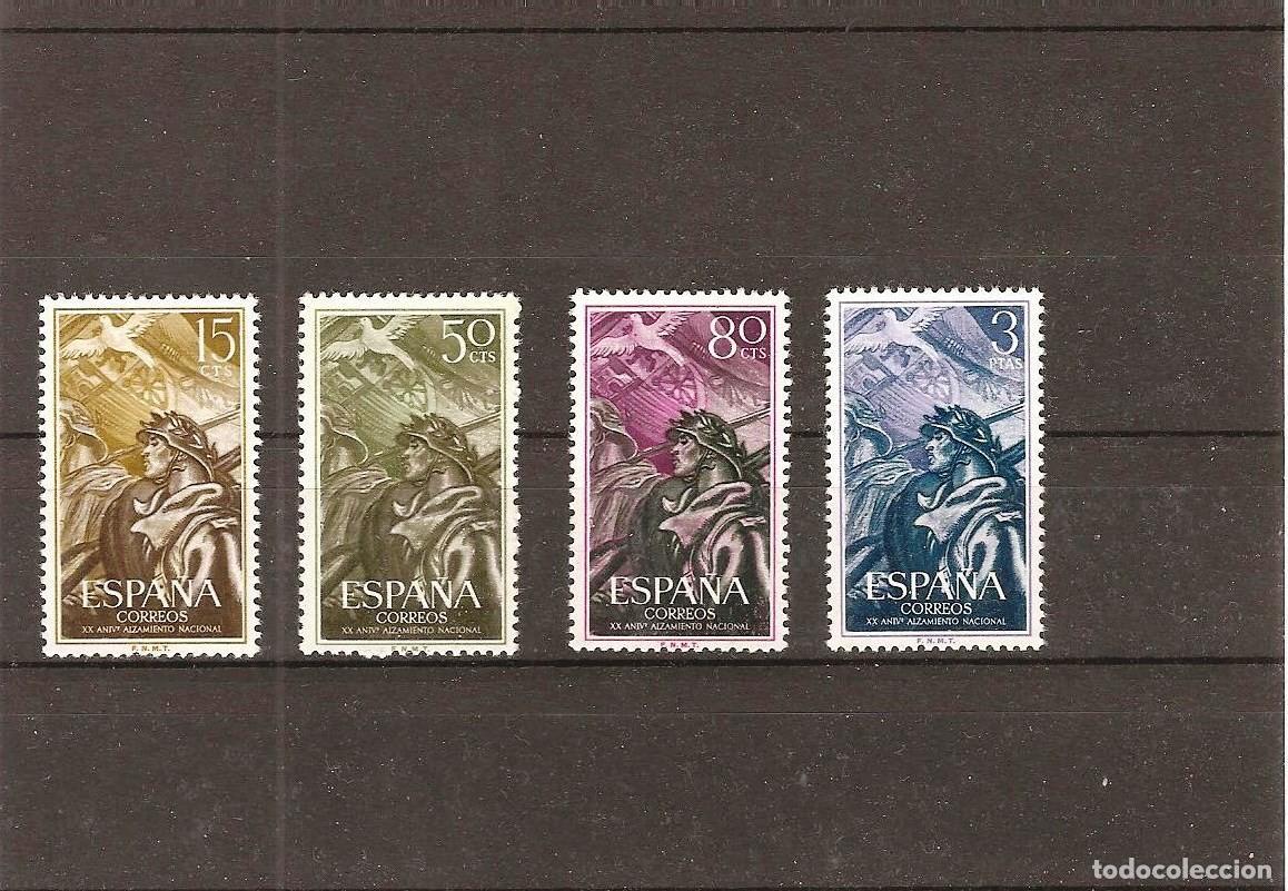 Stamps: Sellos de Espa&ntilde;a A&ntilde;o 1956 Aniversario Alzamiento Nacional Sellos nuevos** N&ordm; Edifil 1187/90