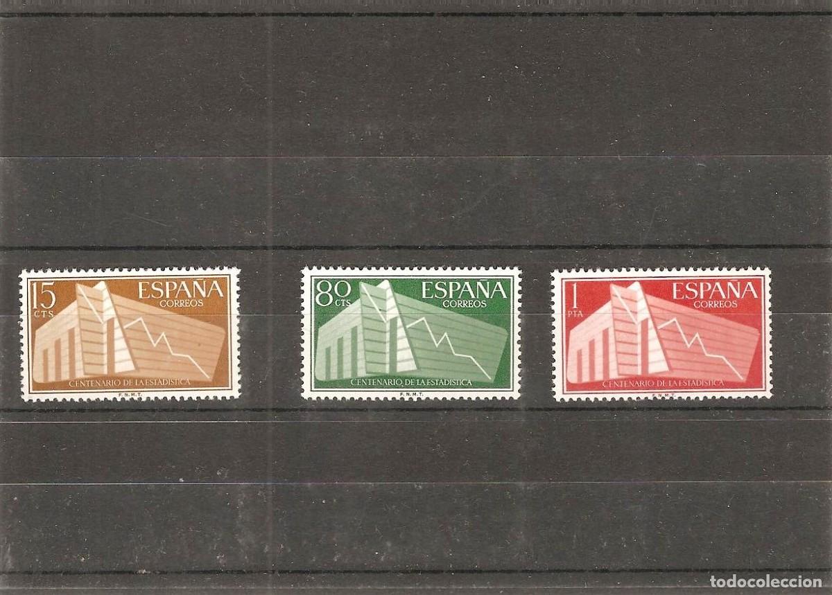 Stamps: Sellos de Espa&ntilde;a A&ntilde;o 1956 Estad&iacute;stica Sellos nuevos** N&ordm; Edifil 1196/98