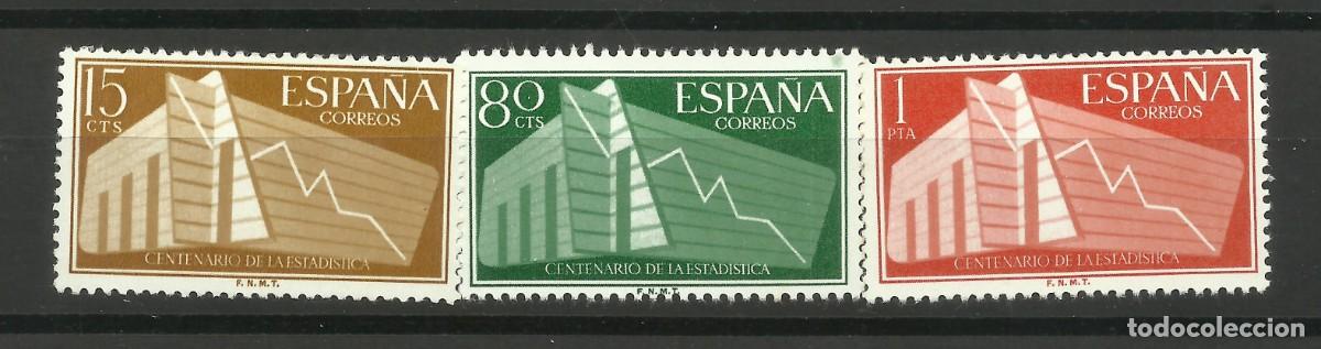 Sellos: SERIE DEL I CENTENARIO DE LA ESTADISTICA SIN CHARNELA - Foto 1