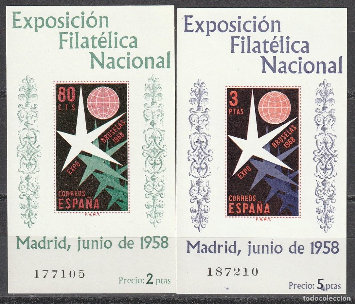 Francobolli: HOJAS DE LA EXPOSICION DE BRUSELAS SIN CHARNELA
