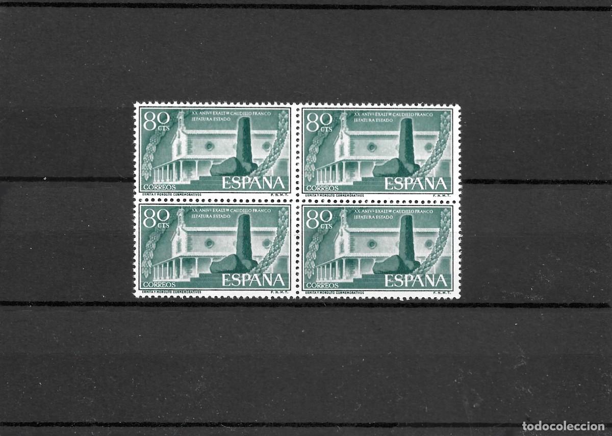 Francobolli: Sellos de Espa&ntilde;a A&ntilde;o 1956 XX Aniversario Exaltaci&oacute;n General Franco Sellos nuevos** en bloque de 4